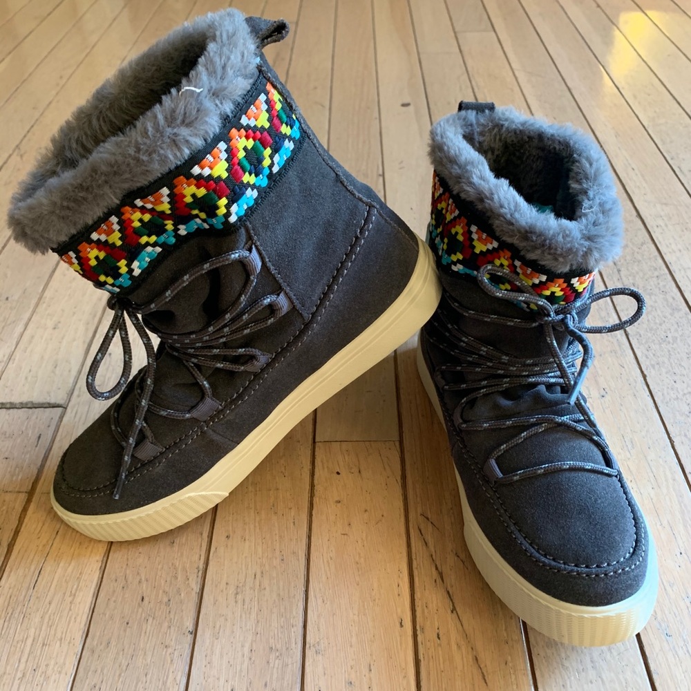 TOMS Alpine Water-Resistant Boots;Forged Iron Grey